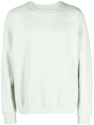Les Tien round-neck cotton sweatshirt - Green