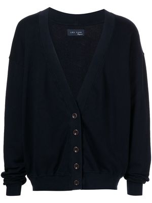 Les Tien v-neck cotton cardigan - Black