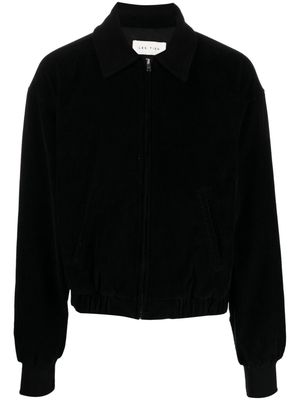 Les Tien zip-up corduroy jacket - Black