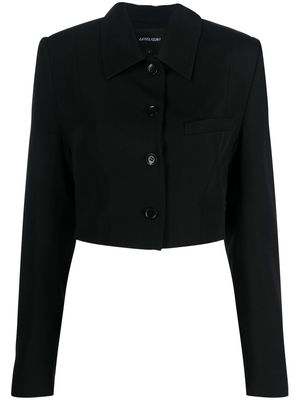 Lesyanebo button-up cropped jacket - Black