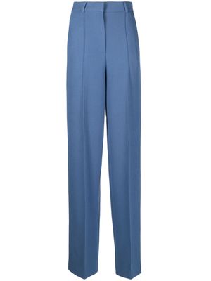 Lesyanebo pressed-crease straight-leg trousers - Blue