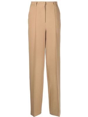 Lesyanebo straight-leg mid-rise trousers - Brown