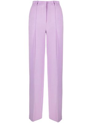 Lesyanebo straight-leg pressed-crease trousers - Purple