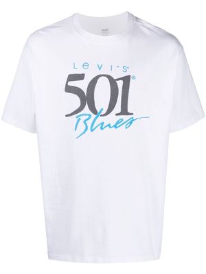 Levi's 501 Blues-print T-shirt - White
