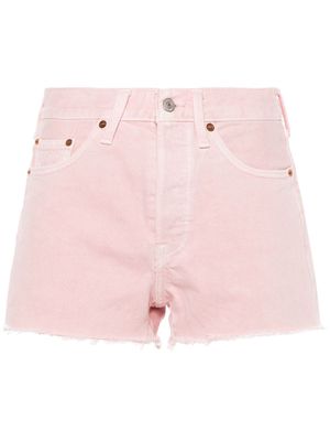 Levi's 501 cotton denim shorts - Pink