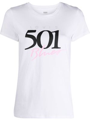 LEVI'S 501 logo cotton T-shirt - White
