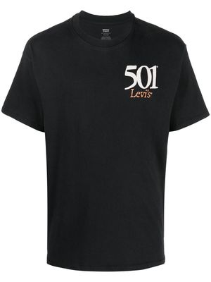 Levi's 501-print detail T-shirt - Black