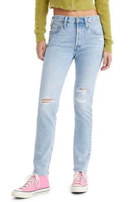 levi's 501® Ripped High Waist Skinny Jeans in Rolling With It