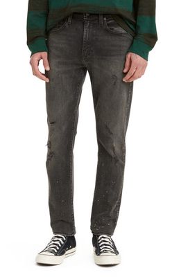 levi's 512™ Distressed Slim Tapered Jeans in Z1750 Dark Black