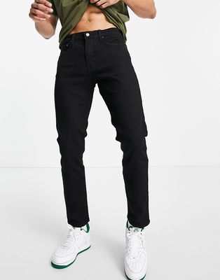 Levi's 512 slim tapered fit jeans in black flex stretch wash