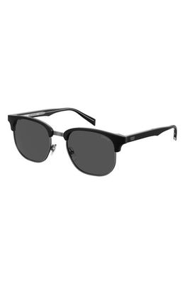 levi's 52mm Round Sunglasses in Black/Grey