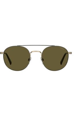 levi's 54mm Round Sunglasses in Gold /Green