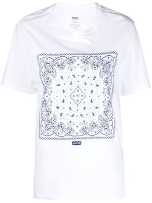 Levi's bandana-print cotton T-Shirt - White