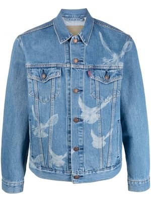 Levi's bird-print denim jacket - Blue