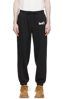 Levi's Black Cotton Lounge Pants