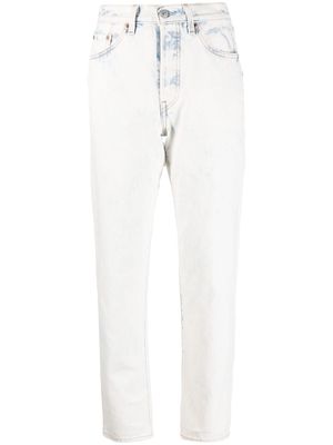 Levi's bleached-effect tapered jeans - White