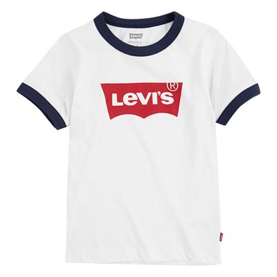 LEVI'S Boys Batwing Ringer T-Shirt in White