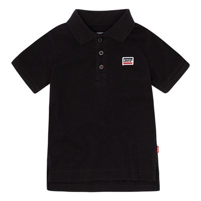 LEVI'S Boys James Pocket Polo T-Shirt in Black