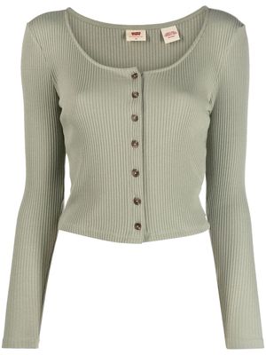 Levi's button-up knitted cardigan - Green