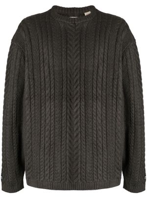 Levi's cable-knit crew-neck jumper - Grey