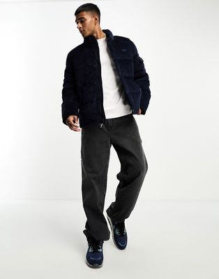 Levi's cord puffer jacket in navy