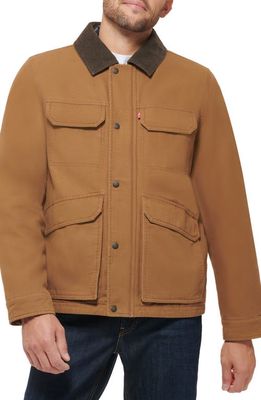 levi's Cotton Canvas Field Jacket in Brown