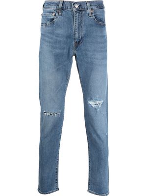 LEVI'S distressed-effect slim-fit jeans - Blue