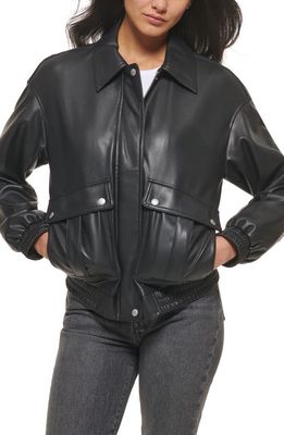 levi's Faux Leather Dad Jacket in Black