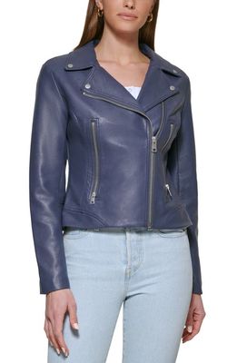 levi's Faux Leather Moto Jacket in Odyssey Grey