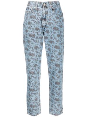 LEVI'S floral-print jeans - Blue