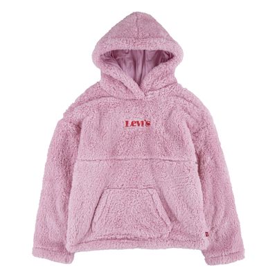 LEVI'S Girls Sherpa Hoodie in Fragrant Lilac