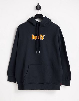 Levi's graphic logo hoodie in black