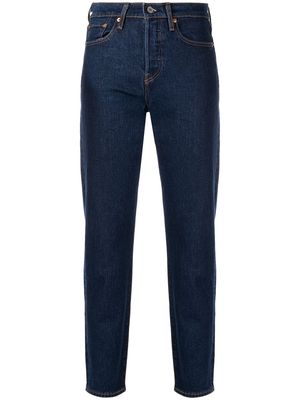 Levi's high-rise cropped jeans - Blue