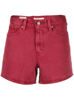 Levi's high-waist denim shorts - Red