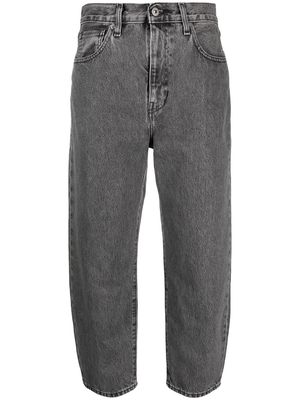 Levi's high-waisted cropped jeans - Grey