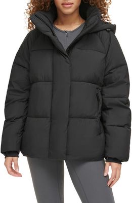 levi's Hooded Puffer Jacket in Black