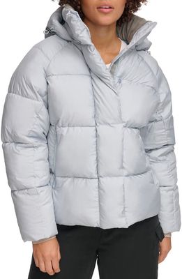 levi's Hooded Puffer Jacket in Pale Blue