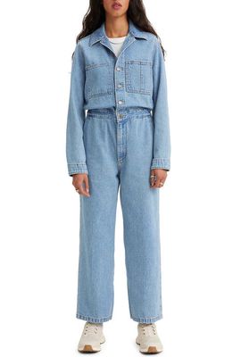 levi's Iconic Long Sleeve Denim Jumpsuit in More Money More Problems