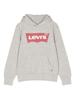 Levi's Kids Batwing logo-print hoodie - Grey