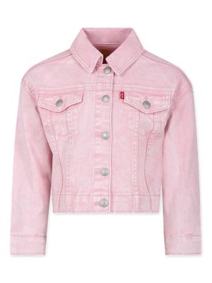 Levi's Kids classic-collar denim jacket - Pink