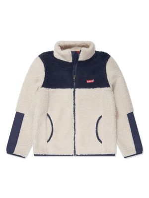 Levi's Kids colour-block fleece jacket - Neutrals