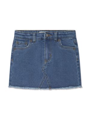 Levi's Kids contrast-stitching denim skirt - Blue