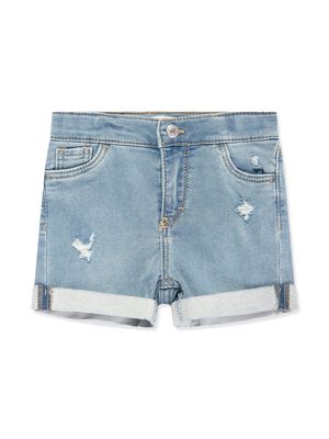 Levi's Kids denim mini shorts - Blue