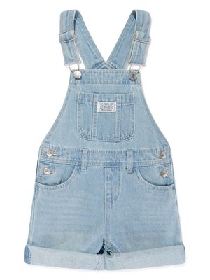 Levi's Kids logo-appliqué denim dungarees - Blue