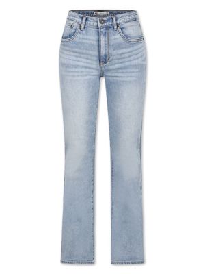 Levi's Kids logo-appliqué straight-leg jeans - Blue