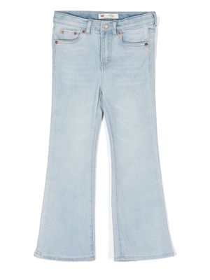 Levi's Kids logo-patch flared jeans - Blue