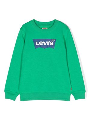 Levi's Kids logo-print cotton sweatshirt - Green