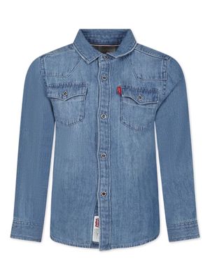 Levi's Kids long-sleeves denim shirt - Blue