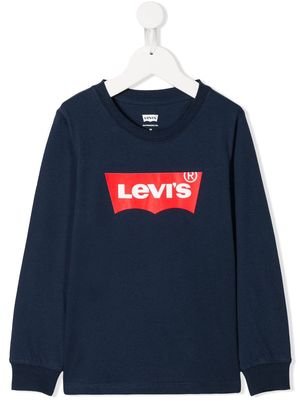 Levi's Kids printed logo sweatshirt - Blue