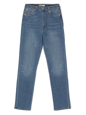 Levi's Kids ribcage-effect straight-leg jeans - Blue
